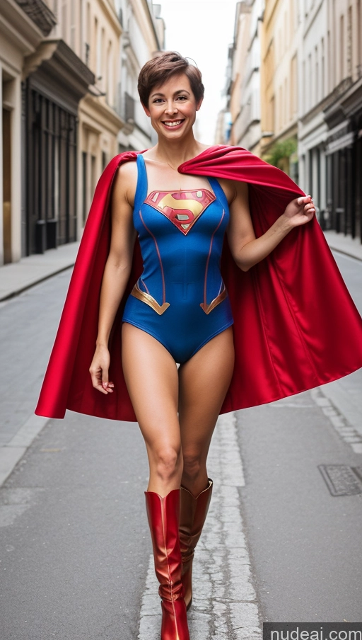 related ai porn images free for Woman Short French Front View Happy Skinny Pixie Long Legs Brunette 40s Perfect Boobs Street Cleavage Superhero Two