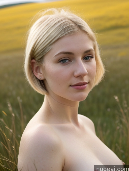 related ai porn images free for Woman Beautiful Fairer Skin 18 Blonde Short Hair Close-up View Russian Meadow