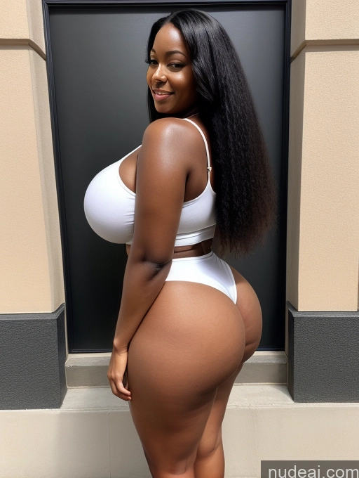 related ai porn images free for One Huge Boobs Thick Woman Big Ass Big Hips 30s African Black Hair Long Hair Cleavage Simple Detailed Alternative Front View High Heels Short Shorts