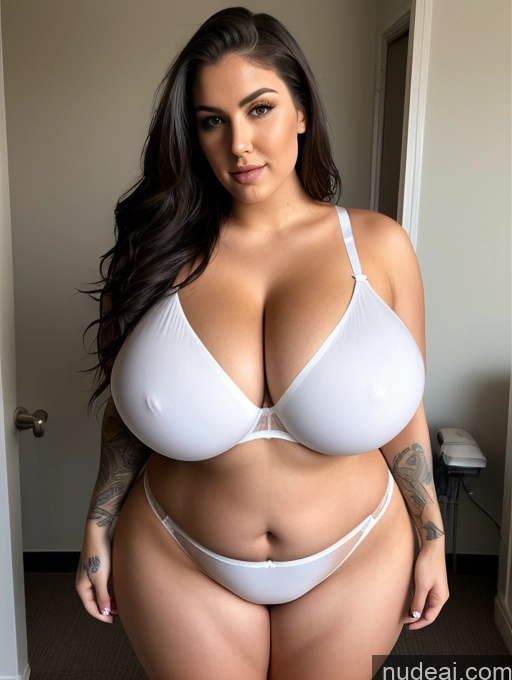 ai nude image of araffed woman in a white bra and panties posing for a picture pics of Lingerie Model Busty Huge Boobs Perfect Boobs Beautiful Big Ass Tattoos Thick Chubby Big Hips Long Legs Perfect Body Fairer Skin Oiled Body Lingerie Underwear 20s White Hospital Bikini