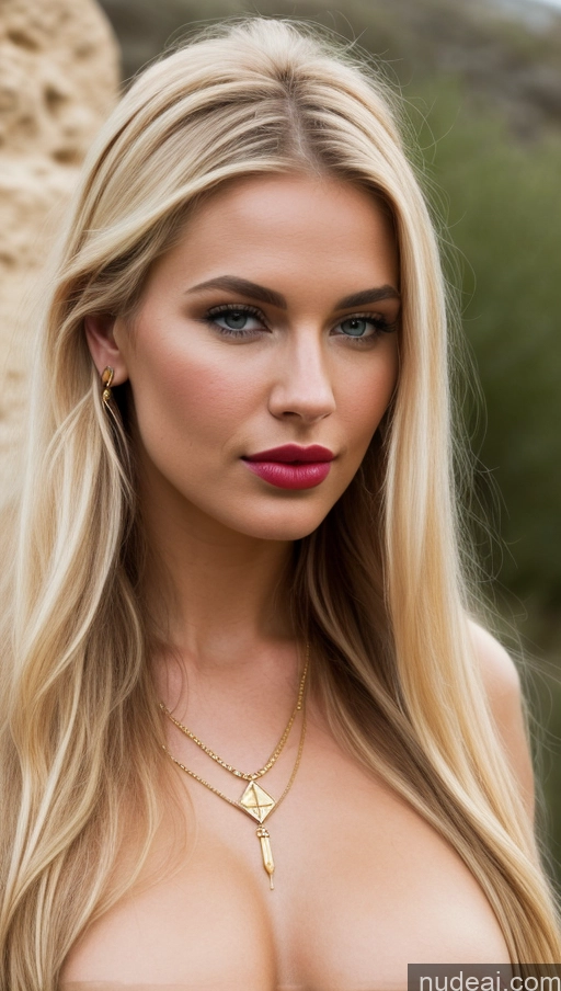 related ai porn images free for Model Small Tits Beautiful Lipstick Sexy Face Pouting Lips Blonde Scandinavian Oasis Cleavage Jewelry Gold Jewelry Bright Lighting Medieval Front View Painting Traditional Tribal Detailed Viking