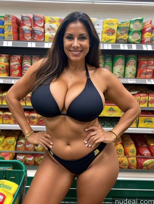 related ai porn images free for Milf One Busty Huge Boobs Tanned Skin 60s Brazilian Grocery Front View Microkini Thong Firefighter