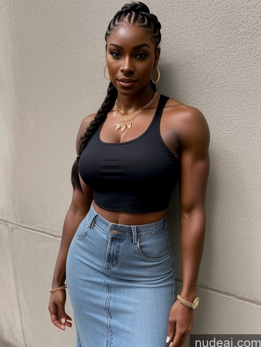 related ai porn images free for African Dark Skin Muscular Perfect Boobs Tattoos Busty Perfect Body Blouse Casual Crop Top Dress Hip Hop Jacket Jeans Long Skirt Professor Teacher 90s Braided