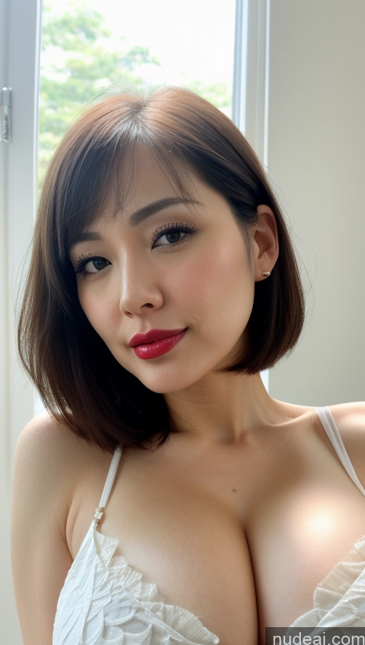 related ai porn images free for Woman One Huge Boobs Beautiful Lipstick Fairer Skin 30s Black Hair Bobcut Japanese Close-up View Sundress Detailed Simple