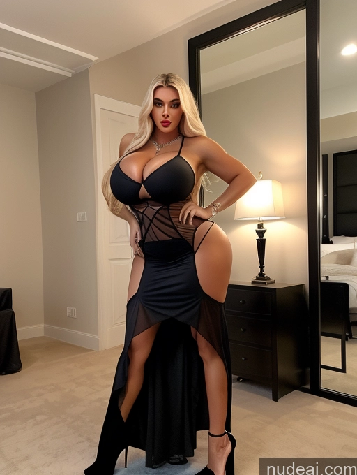 ai nude image of araffe posing in a black dress in a bedroom with a mirror pics of Huge Boobs Busty 40s Tall Big Hips Thick Skinny Big Ass Long Legs Perfect Body High Heels Muscular German Orgasm Angry Dress Spreading Legs Long Skirt Bimbo Bedroom Vampire Mesh Lipstick Beautiful