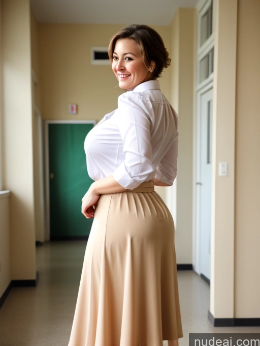 related ai porn images free for Wife Or Girlfriend Big Hips 50s White Brunette Thick Pixie Happy School Hallway Blouse Long Skirt Pantyhose Perfect Boobs Back View