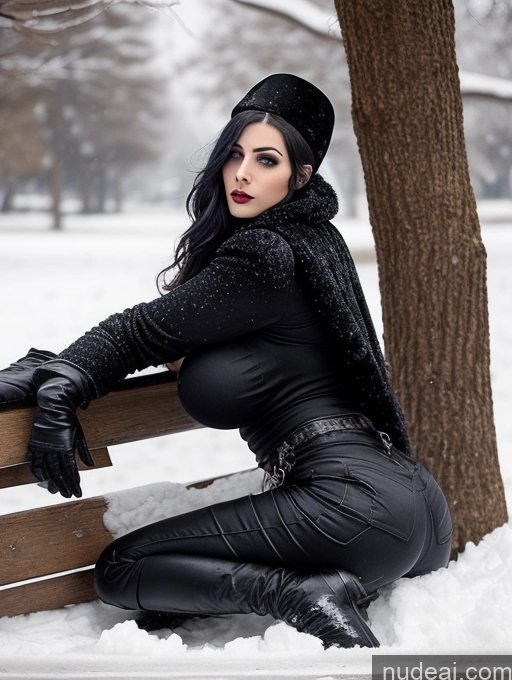 related ai porn images free for Model One Busty Huge Boobs Tattoos Muscular Big Ass Abs Big Hips 20s Seductive Sexy Face Snow Goth Jacket Jeans Vampire Victorian Gloves Sweater Fur Boots Israel