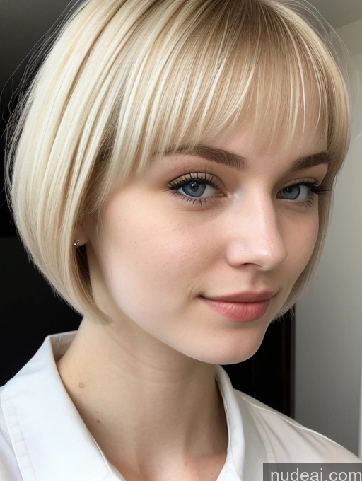 related ai porn images free for Beautiful Fairer Skin 18 Blonde Short Hair Sorority Russian Close-up View Shirt