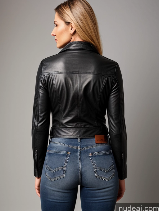 related ai porn images free for Jeans Leather Back View 70s