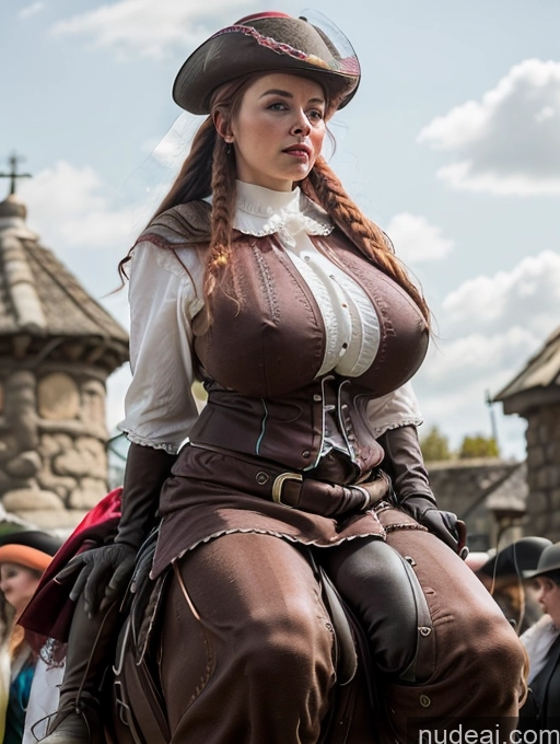 related ai porn images free for Milf Busty Huge Boobs Big Ass Thick Big Hips 70s Pouting Lips Braided Irish Medieval Dark_Fantasy_Style French Musketeer Dress Equitation Nude