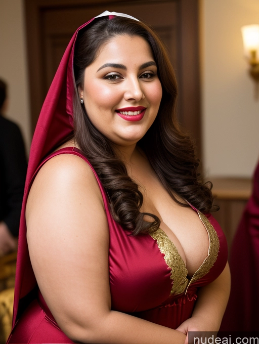 ai nude image of there is a woman in a red dress and a man in a black suit pics of Milf Busty Beautiful Chubby Thick Big Hips Fat 20s Happy Seductive Brunette Long Hair Russian Party Front View Straddling Nun Salwar Scarf Bra Victorian Gold Jewelry Lipstick