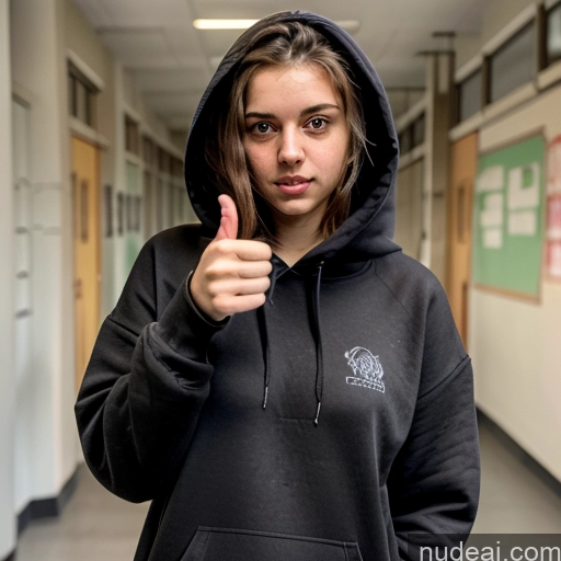 W3ss, Woman, White Border, Face, Still Life German School Hallway Pubic Hair 18 Black Hair Long Hair Biting Lip Single Thumbs Up Naked Hoodie 裸体卫衣