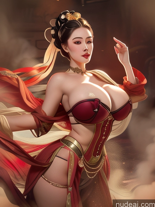 Detailed Dunhuang (敦煌) V1 Victorian Jumping Hell White 20s Huge Sagging Breasts Fairer Skin Fat Big Hips Bimbo