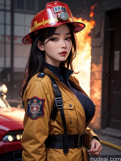 related ai porn images free for Korean Perfect Boobs Firefighter