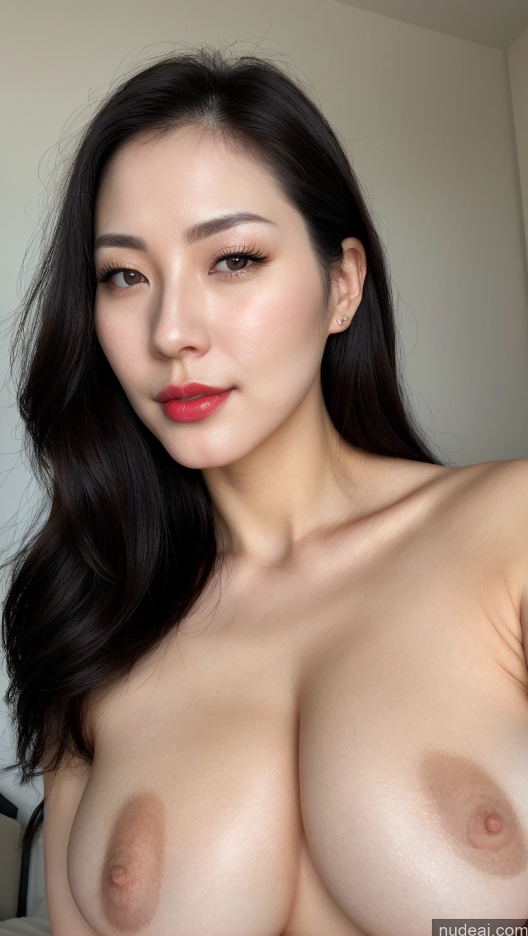 related ai porn images free for Woman One Huge Boobs Beautiful Lipstick Fairer Skin 30s Black Hair Close-up View Detailed Simple Slicked Korean