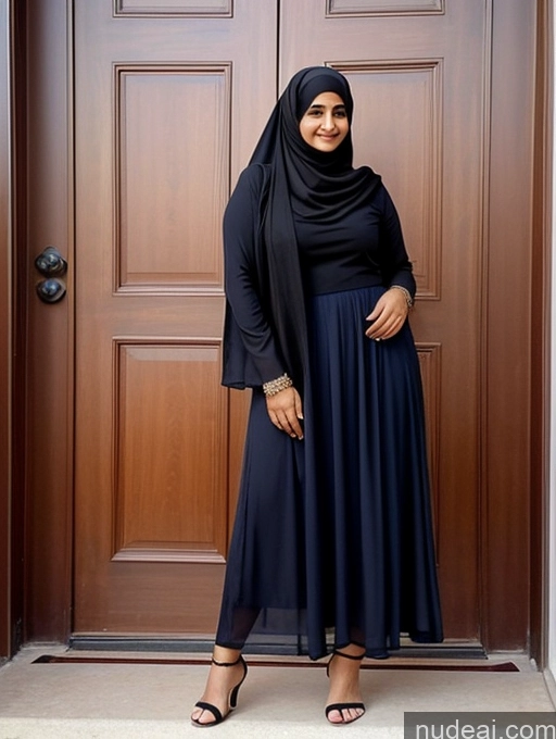 ai nude image of woman in black hijab standing in front of a door pics of Thick Turkish Salwar 50s Micro Skirt Niqab