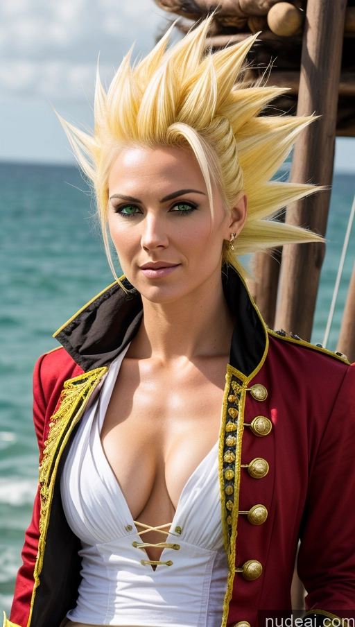 related ai porn images free for Pirate Super Saiyan Front View