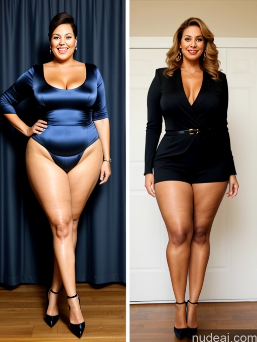 ai nude image of two pictures of a woman in a black dress and a woman in a black dress pics of Tall Big Hips Long Legs Big Ass Chubby High Heels Two 60s