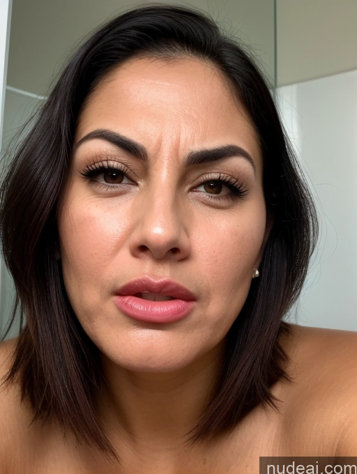 related ai porn images free for Bending Over Seductive Serious Sad Sexy Face Shocked Laughing Busty Tanned Skin Thick Jewish Black Hair Bobcut Bathroom Milf 30s Close-up View Pouting Lips Happy Angry