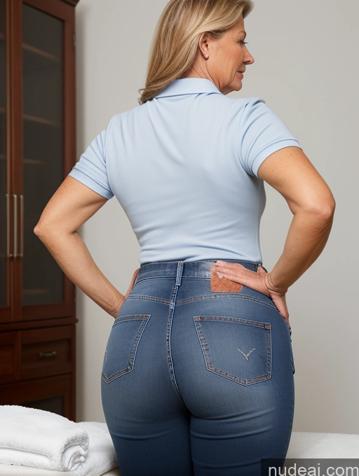 related ai porn images free for Massage 70s German Jeans Polo Back View Big Hips