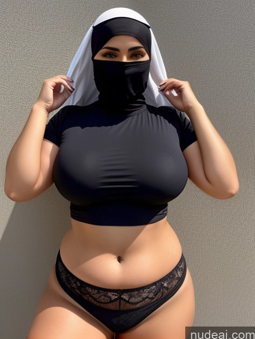 related ai porn images free for Thick Perfect Boobs Niqab Partially Nude Crop Top