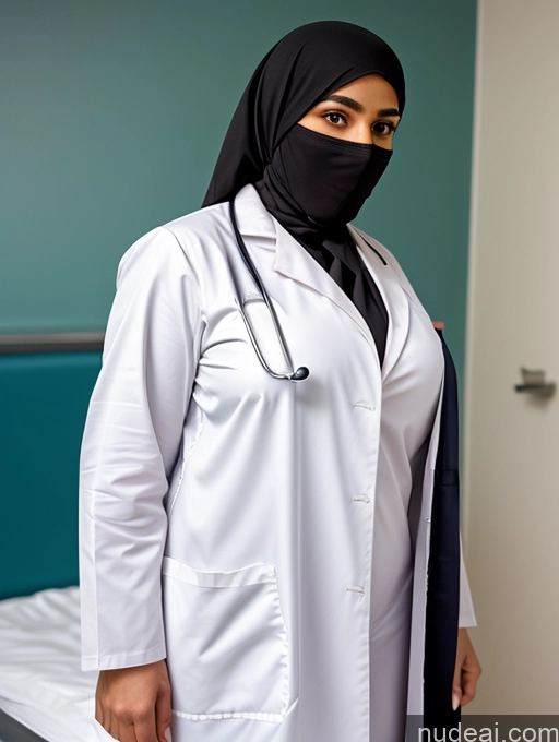 related ai porn images free for Thick Niqab Partially Nude Busty Doctor