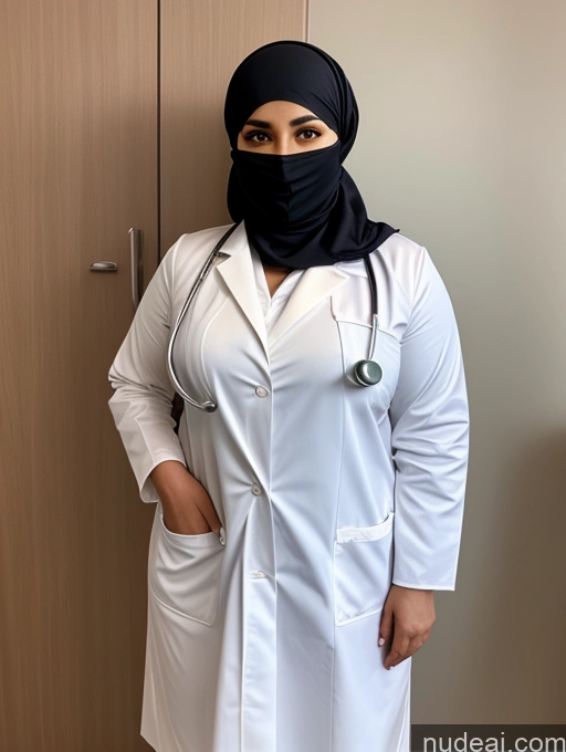 related ai porn images free for Thick Niqab Partially Nude Busty Doctor