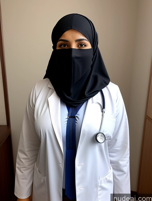 related ai porn images free for Thick Niqab Partially Nude Busty Doctor