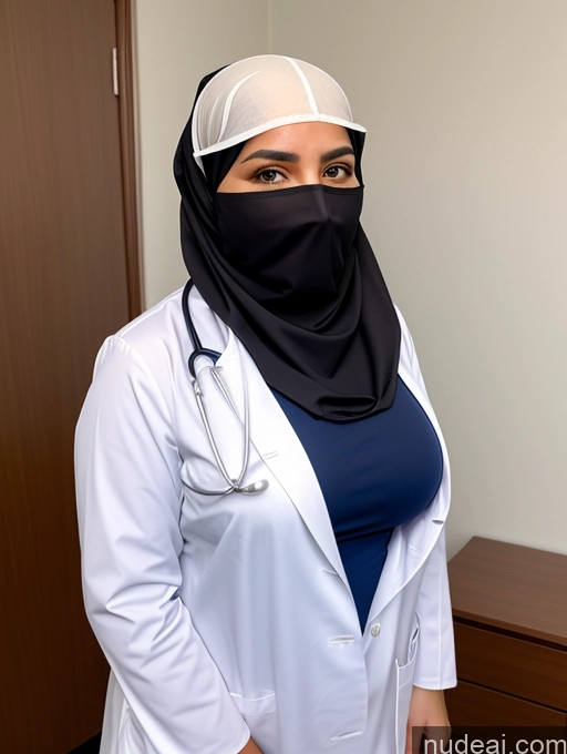 related ai porn images free for Thick Niqab Partially Nude Busty Doctor