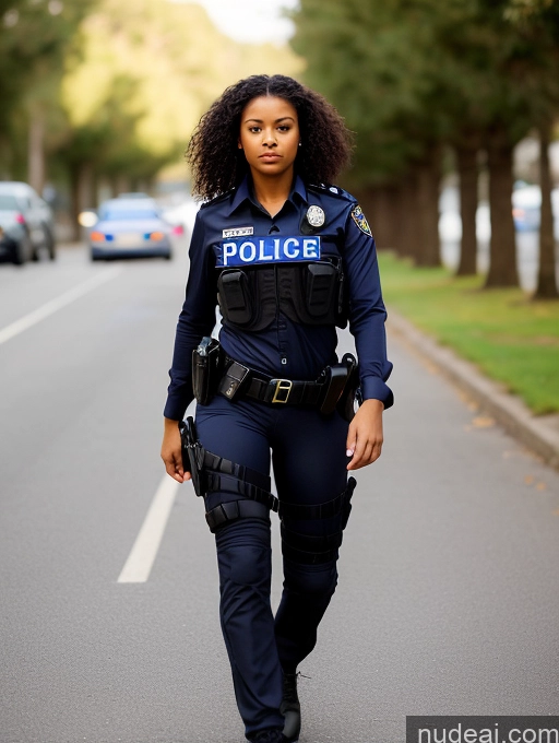 ai nude image of there is a woman walking down the street in a police uniform pics of Woman One Big Ass 18 Serious Black Hair Beautiful Perfect Body Perfect Boobs Short Thick Curly Hair Spanish Police