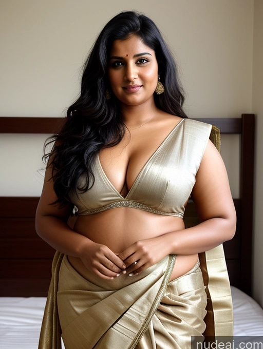 related ai porn images free for Woman Chubby 30s Indian Black Hair Front View Sari Messy Cleavage