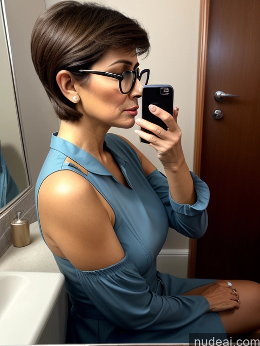 related ai porn images free for Woman Two Glasses 80s Sad Brunette Sexy Face Short Hair Arabic Mirror Selfie Bathroom Side View Sleeping 60s Pilot