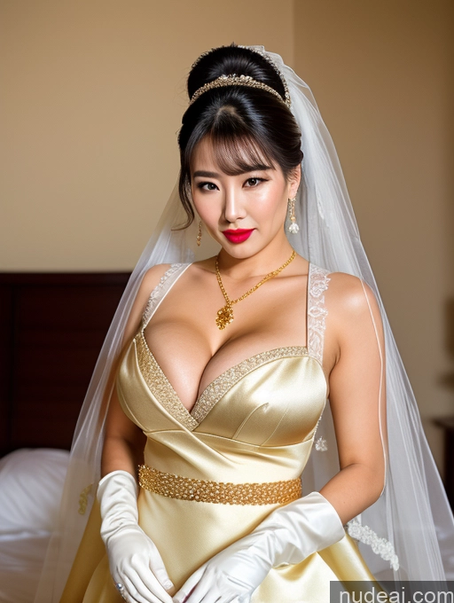 ai nude image of araffed woman in a wedding dress and veil posing for a picture pics of Busty Perfect Boobs Lipstick Long Legs Perfect Body Ponytail Korean Cumshot Kimono Gloves Wedding Diamond Jewelry Gold Jewelry Jewelry Pearl Jewelry