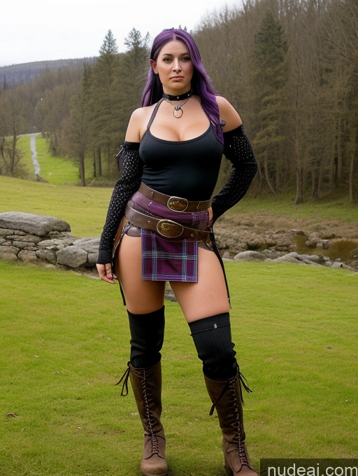 related ai porn images free for Big Ass Purple Hair Boots High Socks One 20s Film Photo Viking Perfect Boobs Choker Fantasy Armor Kilt