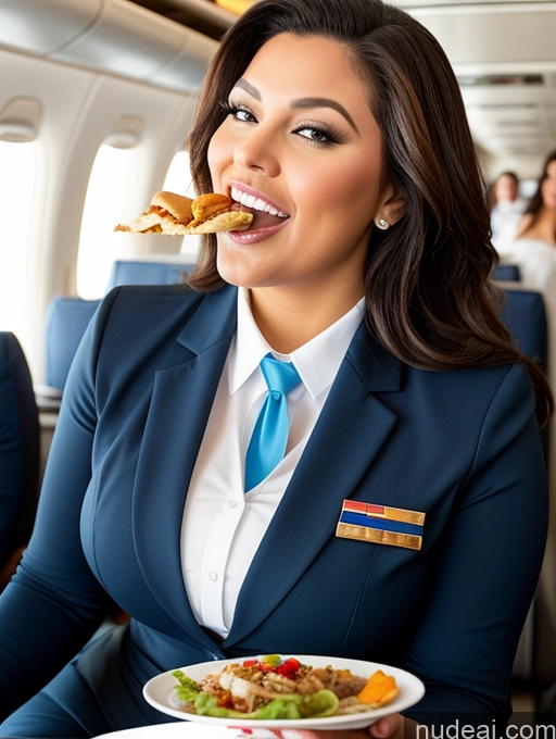 related ai porn images free for Chubby Flight Attendant Latina Eating