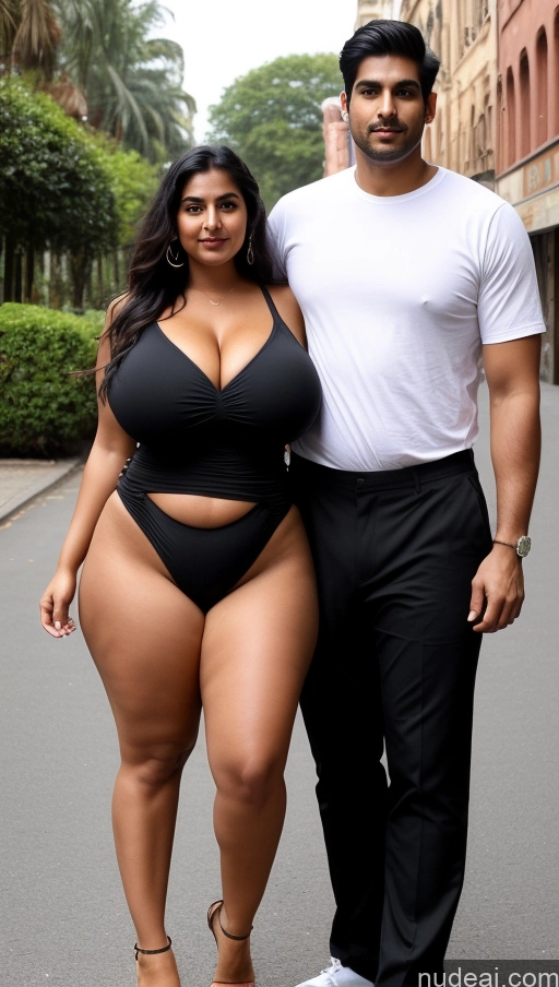 related ai porn images free for Woman + Man Perfect Boobs Beautiful Thick Big Hips Perfect Body Pubic Hair Tanned Skin 30s Sexy Face Black Hair Indian Surrealist Front View T-pose Detailed Huge Boobs Tall Short Shorts Crop Top Street Dress