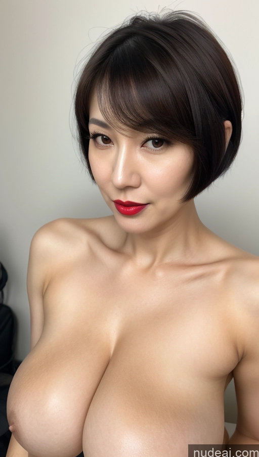 related ai porn images free for Woman One Huge Boobs Beautiful Lipstick Fairer Skin 40s Black Hair Short Hair Korean Close-up View Detailed Simple