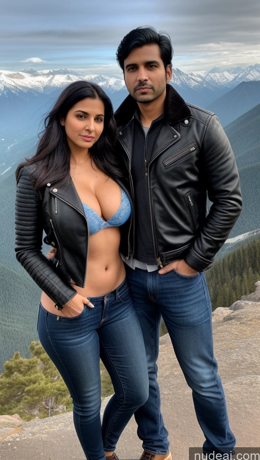 related ai porn images free for Woman + Man Perfect Boobs Beautiful Thick Big Hips Perfect Body Pubic Hair 30s Sexy Face Black Hair Indian Front View Detailed Big Ass Shocked Serious Skinny Mountains Jeans Leather Jacket Salwar