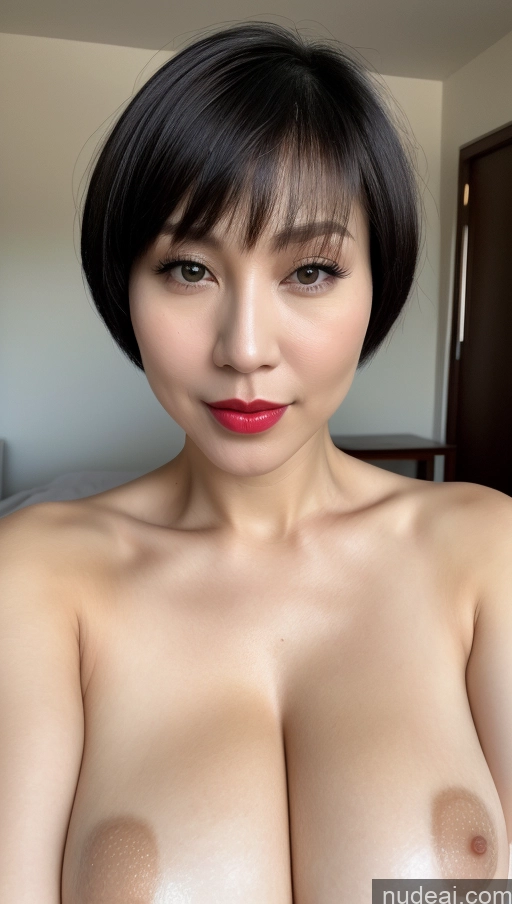 related ai porn images free for Woman One Huge Boobs Beautiful Lipstick Fairer Skin 40s Black Hair Short Hair Close-up View Detailed Chinese