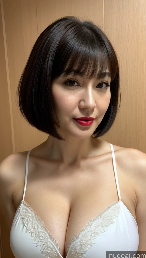 related ai porn images free for Woman One Huge Boobs Beautiful Lipstick Fairer Skin Black Hair Short Hair Close-up View Detailed Korean 40s Western Cleavage