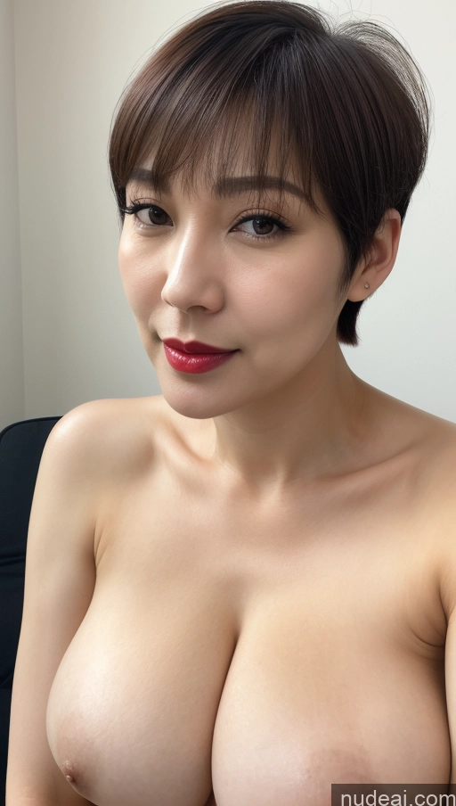 related ai porn images free for Woman One Huge Boobs Beautiful Lipstick Fairer Skin 40s Short Hair Korean Close-up View Detailed Simple