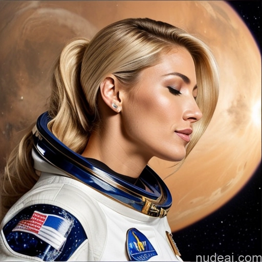 related ai porn images free for One Orgasm Sexy Face 30s German Miss Universe Model Perfect Body Small Tits Side View Blonde Space Suit