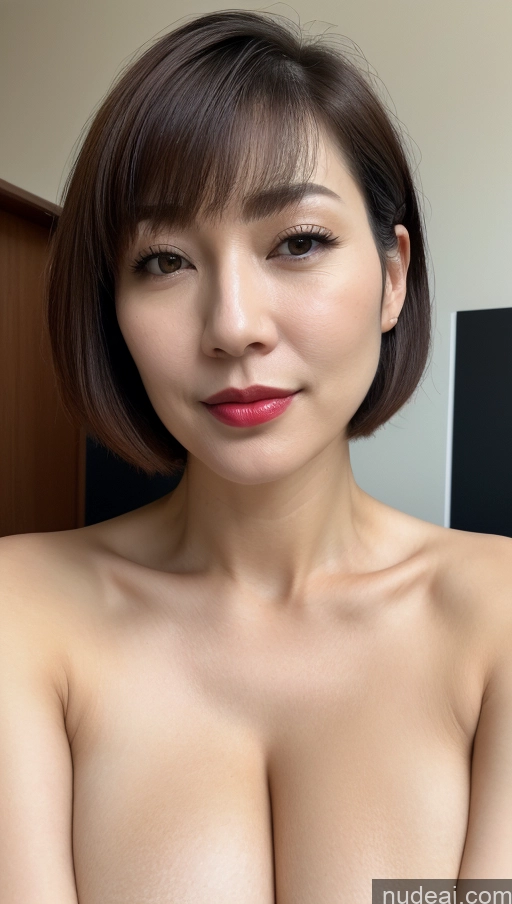 related ai porn images free for Woman One Huge Boobs Beautiful Lipstick Fairer Skin 40s Short Hair Korean Close-up View Detailed Simple