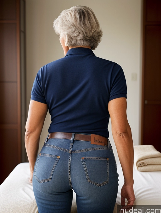 related ai porn images free for 70s Massage Jeans Polo Back View