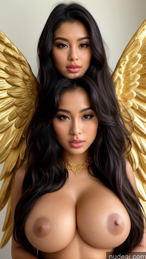 related ai porn images free for Perfect Body Huge Boobs 18 Pouting Lips Angel Seductive Long Hair Gold Jewelry Black Hair Asian