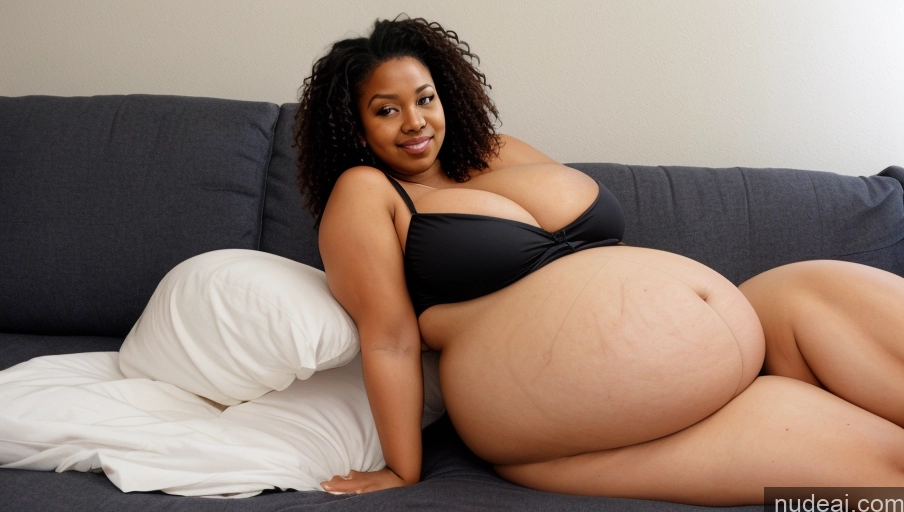 related ai porn images free for Busty Huge Boobs Muscular Big Ass Thick Chubby Fat Big Hips Pregnant Dark Skin 18 Black Hair Messy Black Couch One Piece Swimsuit Dark Lighting Belly Inflation, Cuminflation, Overeating