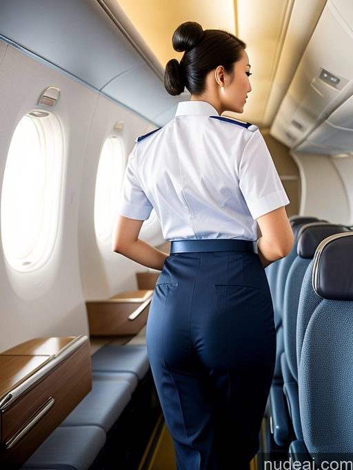 related ai porn images free for Big Ass Hair Bun Back View Bending Over Flight Attendant Asian