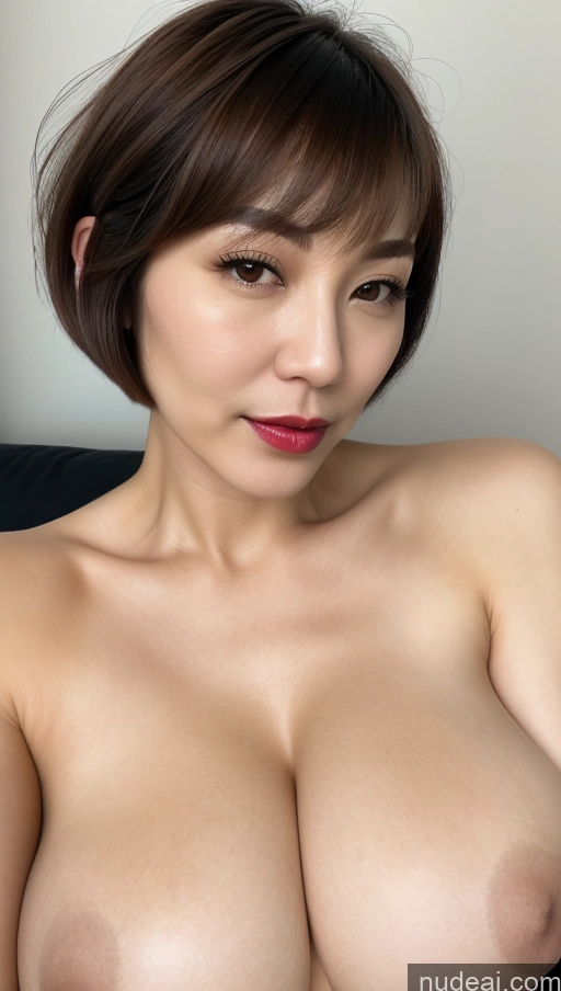 related ai porn images free for Woman One Huge Boobs Beautiful Lipstick Fairer Skin 40s Short Hair Korean Close-up View Detailed Simple