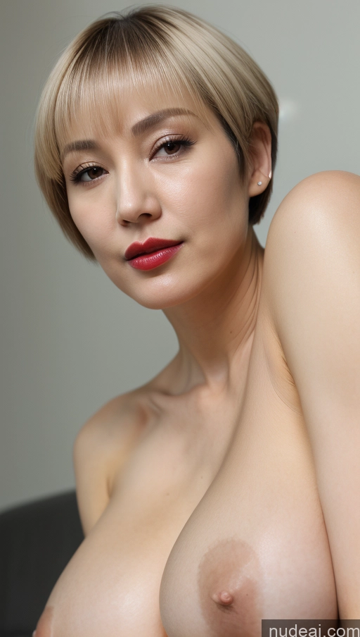 related ai porn images free for Woman One Huge Boobs Beautiful Lipstick Fairer Skin 40s Short Hair Korean Close-up View Detailed Simple