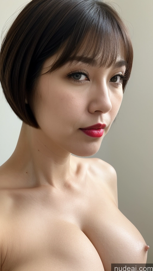 related ai porn images free for Woman One Huge Boobs Beautiful Lipstick Fairer Skin 40s Short Hair Korean Close-up View Detailed Simple Western